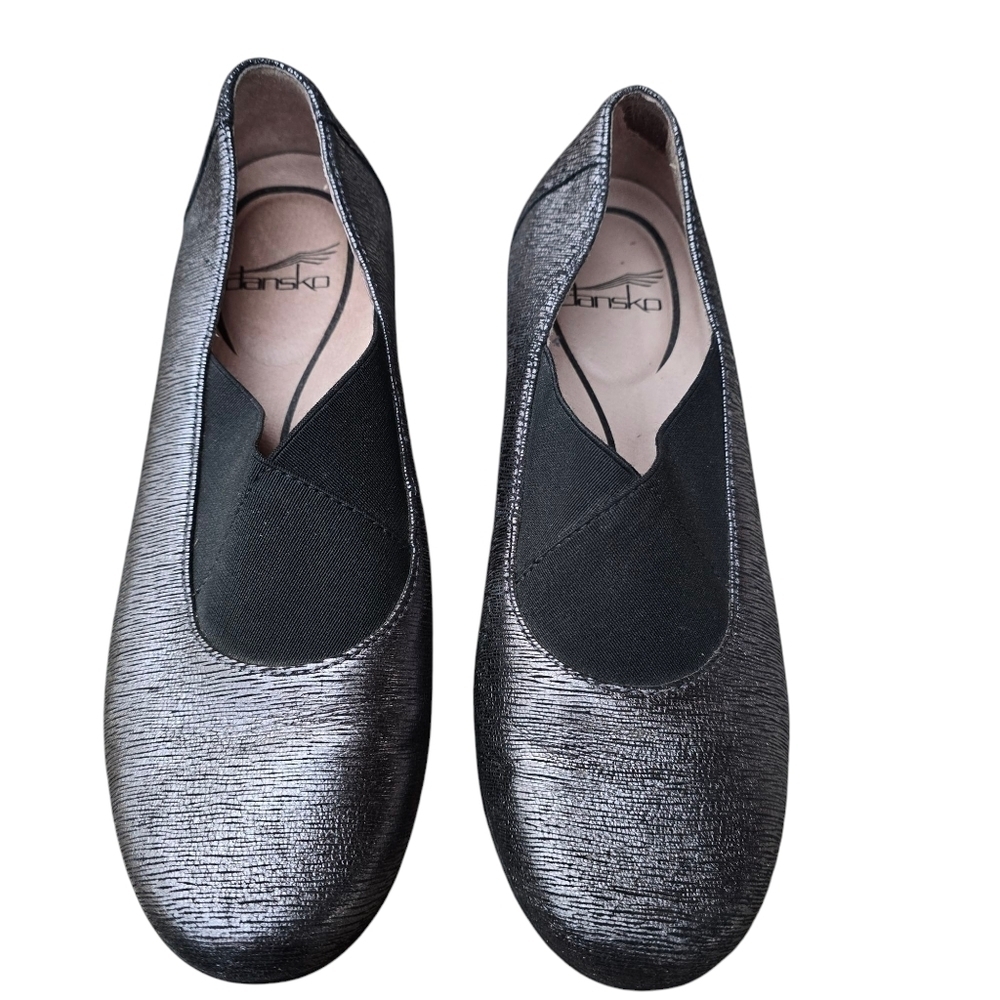 🔥Dansko Ann Pewter Metallic Slip On, Size EU 37 - Picture 5 of 8